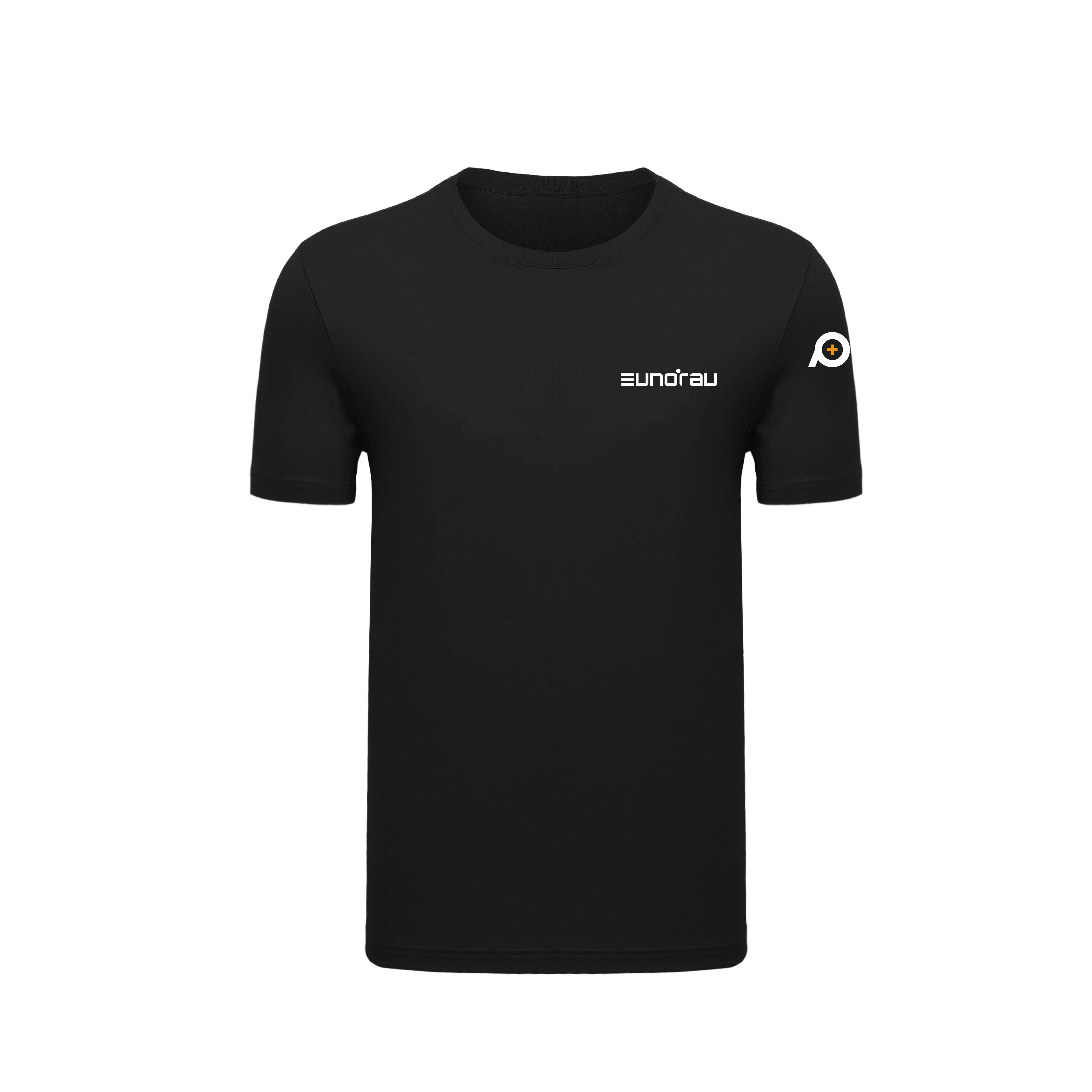 EUNORAU黑色短袖(EUNORAU T恤：26支紧密纺，100%棉)